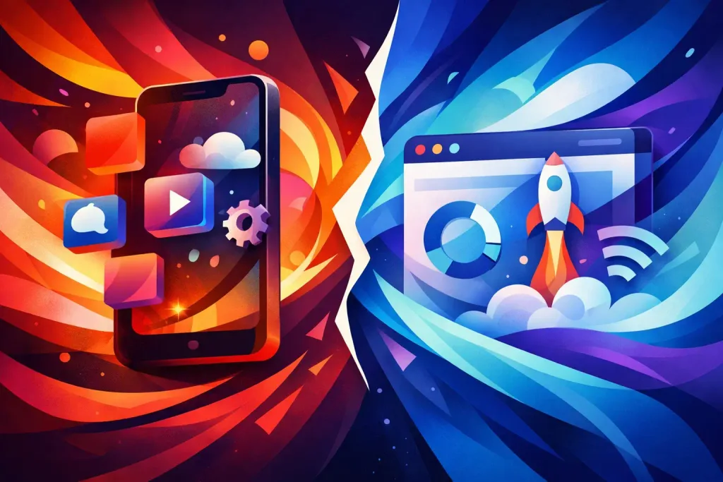 App nativo vs PWA para e-commerce