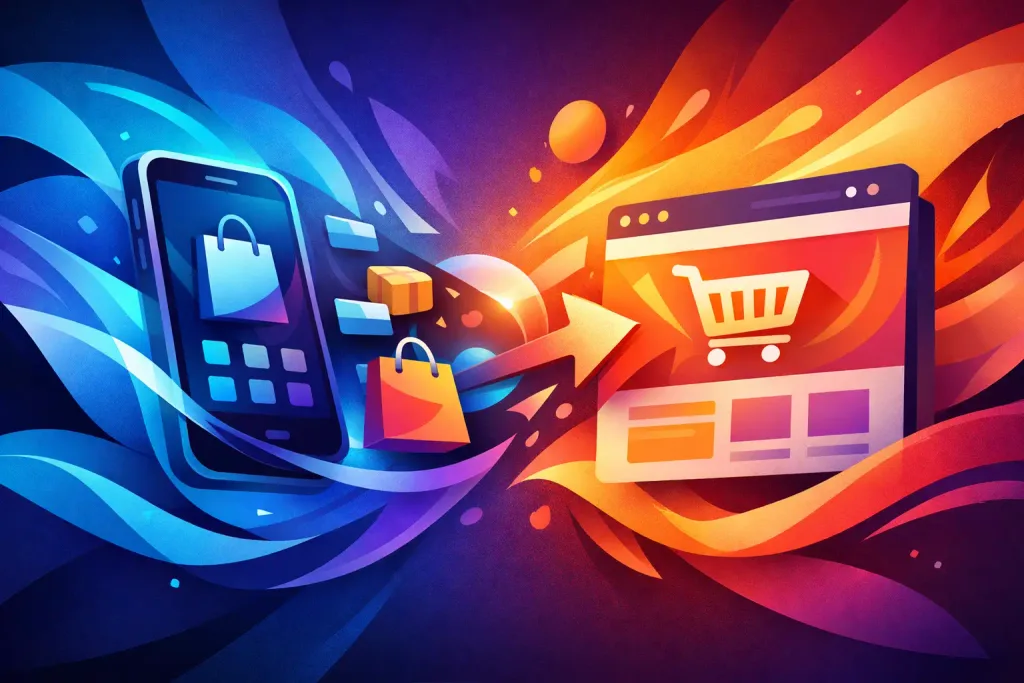 Comparação entre app nativo e webview para ecommerce mobile