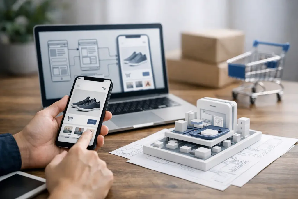 Arquitetura mobile para ecommerce com base nativa e integrações desacopladas