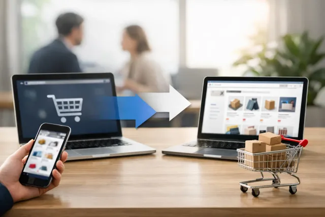 Time de e-commerce planejando migração sem ruptura para app commerce