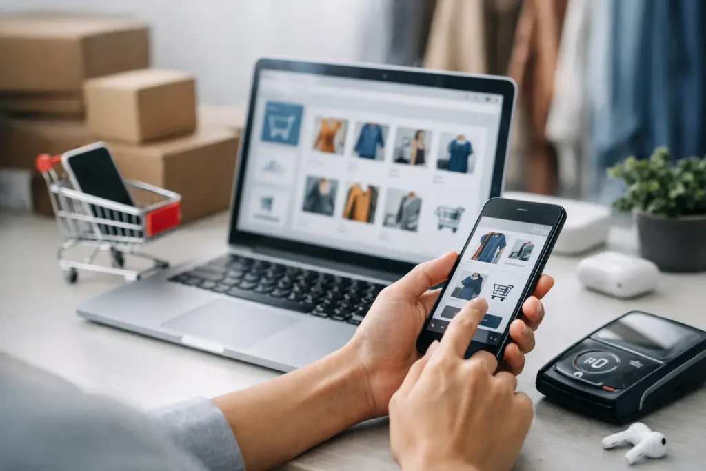 Operação de app commerce como canal de receita mobile