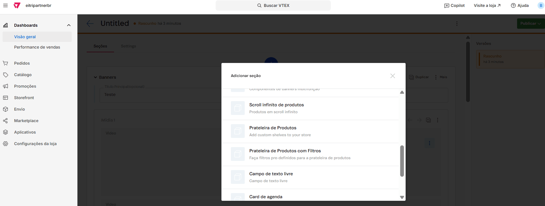 Adição do componente Scroll infinito de produtos
