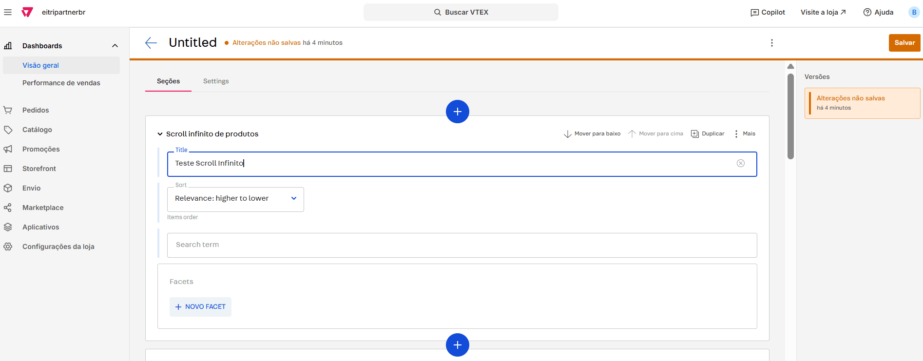 Publicação do componente Scroll infinito